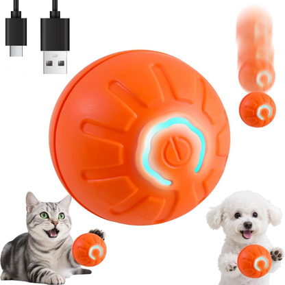 Pelota automática e interactiva para mascotas.